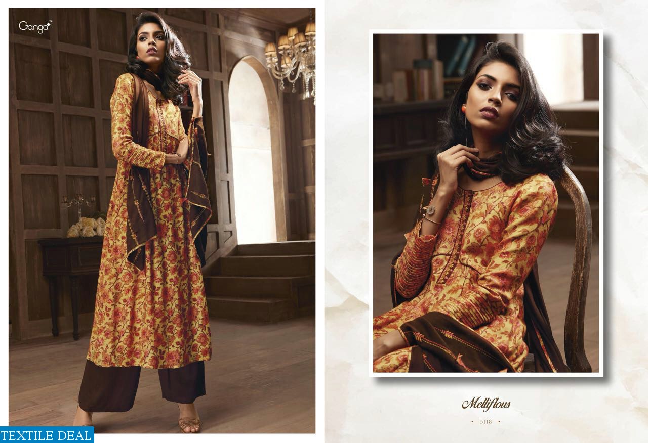 Ganga Melliflous Wholesale Causal Salwar suits